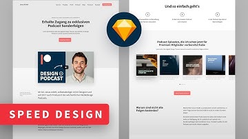 Patreon Landingpage Website Design in Sketch - Layout Speed Art