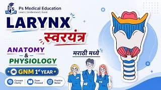 LARYNX ANATOMY AND PHYSIOLOGY GNM 1ST YEAR | GNM NURSING CLASSES #anatomyandphysiology #larynx