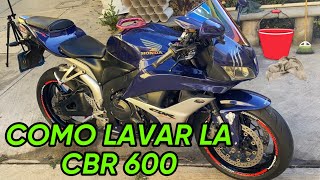 COMO LAVO LA CBR 600cc