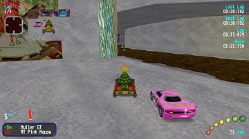 Re-Volt PC Gameplay 11 - Santa Sledge at Christmas Snow Globe (Christmas 2021 Special)