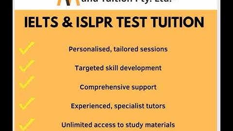 New spots available for IELTS and ISLPR Test Tuition Support. Book now.