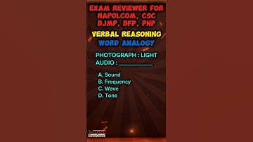 VERBAL REASONING | Word Analogy - Vocabulary #napolcomreviewer #wordanalogy #csc