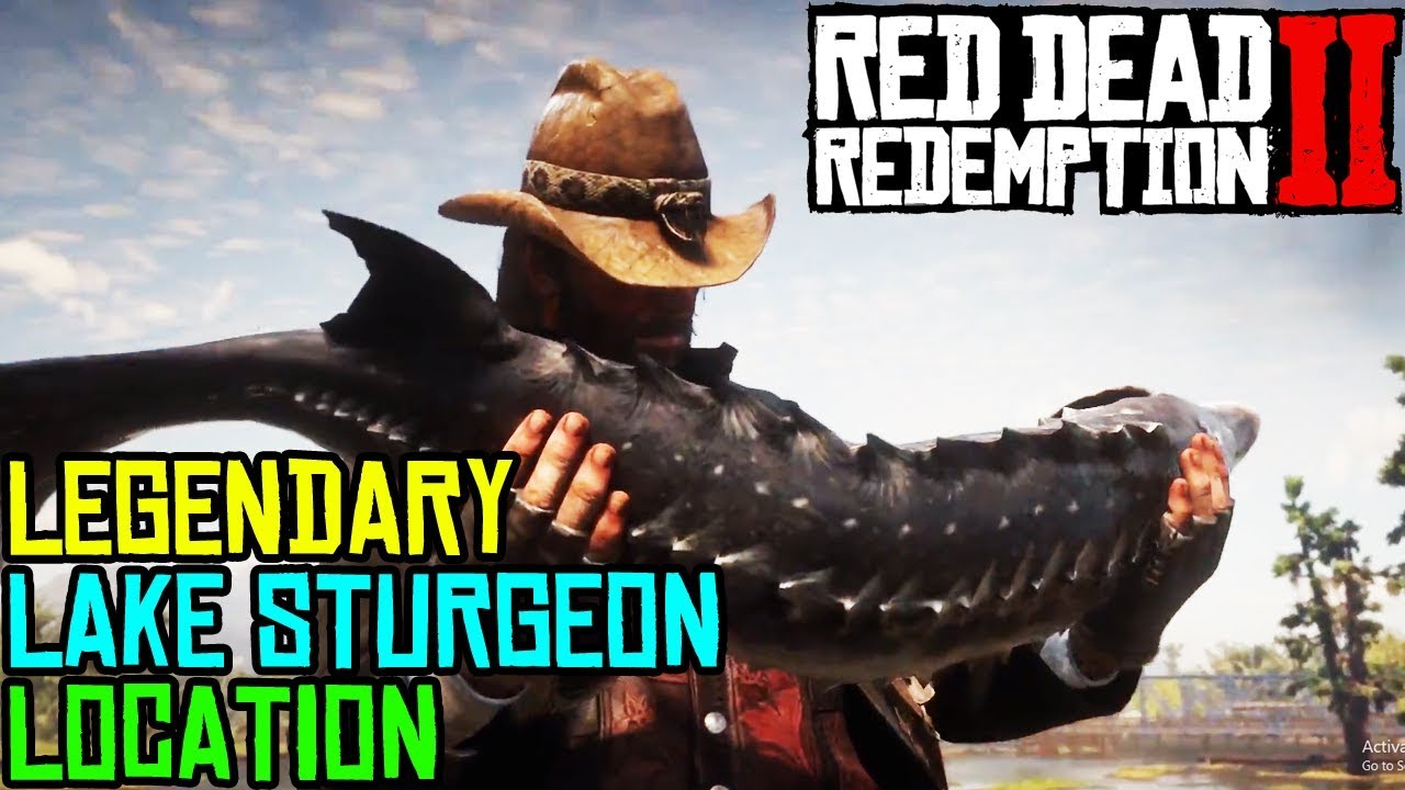 Red Dead Redemption 2 - LEGENDARY FISH LAKE STURGEON ...
