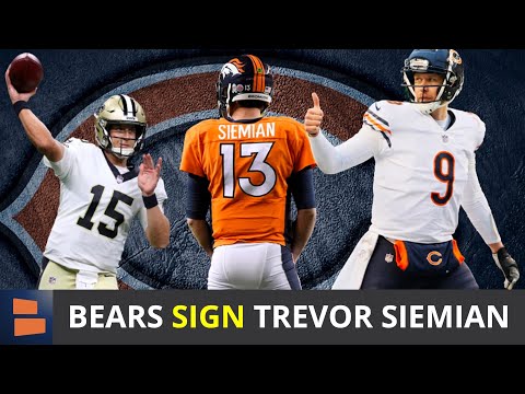 BREAKING: Chicago Bears Sign QB Trevor Siemian To 2-Year Contract, Nick Foles Trade NEXT? Bears News