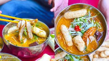 500 Anh em bu kín HÀNG BÁNH CANH CHẢ CÁ CHỈ 22K đông bất chấp bán lề đường | Địa điểm ăn uống