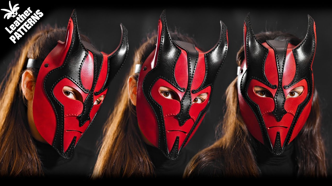Devil mask leather craft tutorial Devil mask leather craft tutorial