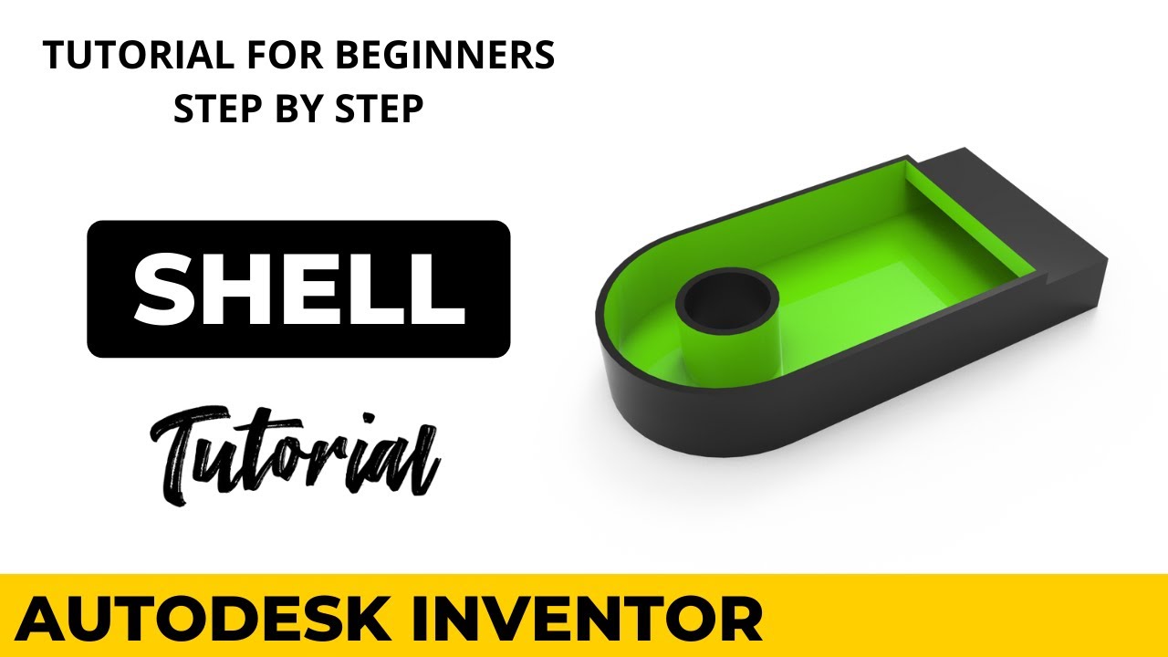 Autodesk Inventor 2026 Tutorial For Begginers - Exercise 14 Shell - YouTube