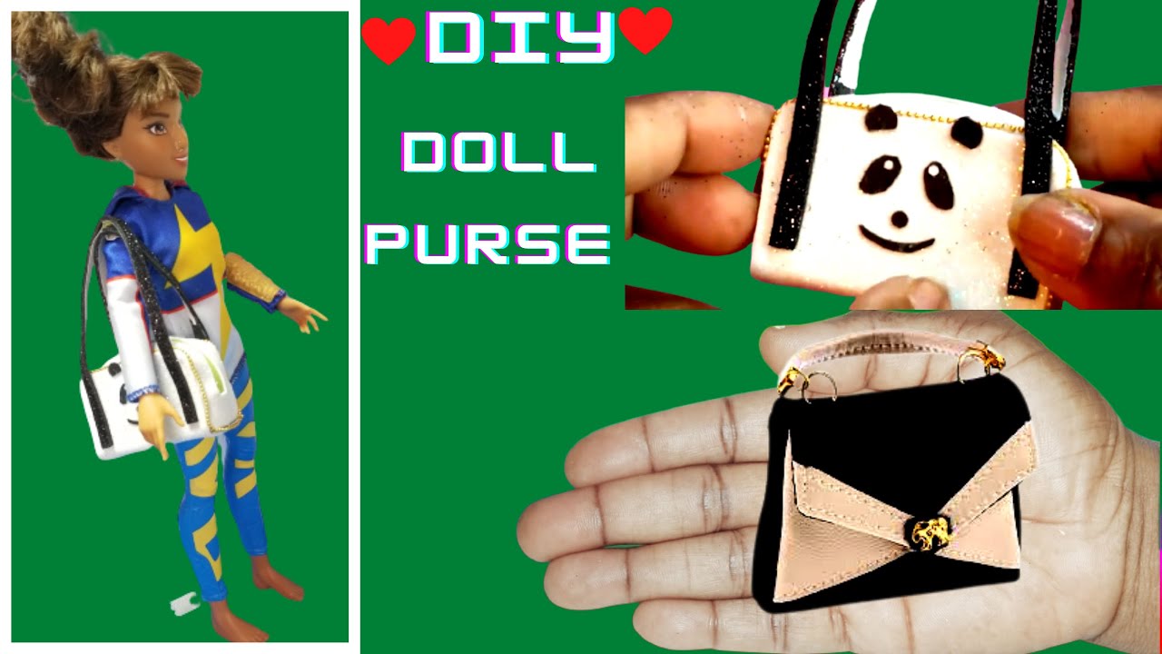 How to Make Miniature Bag Doll Purse Diy Miniature Doll Bag shorts 1 My Diy Miniatures