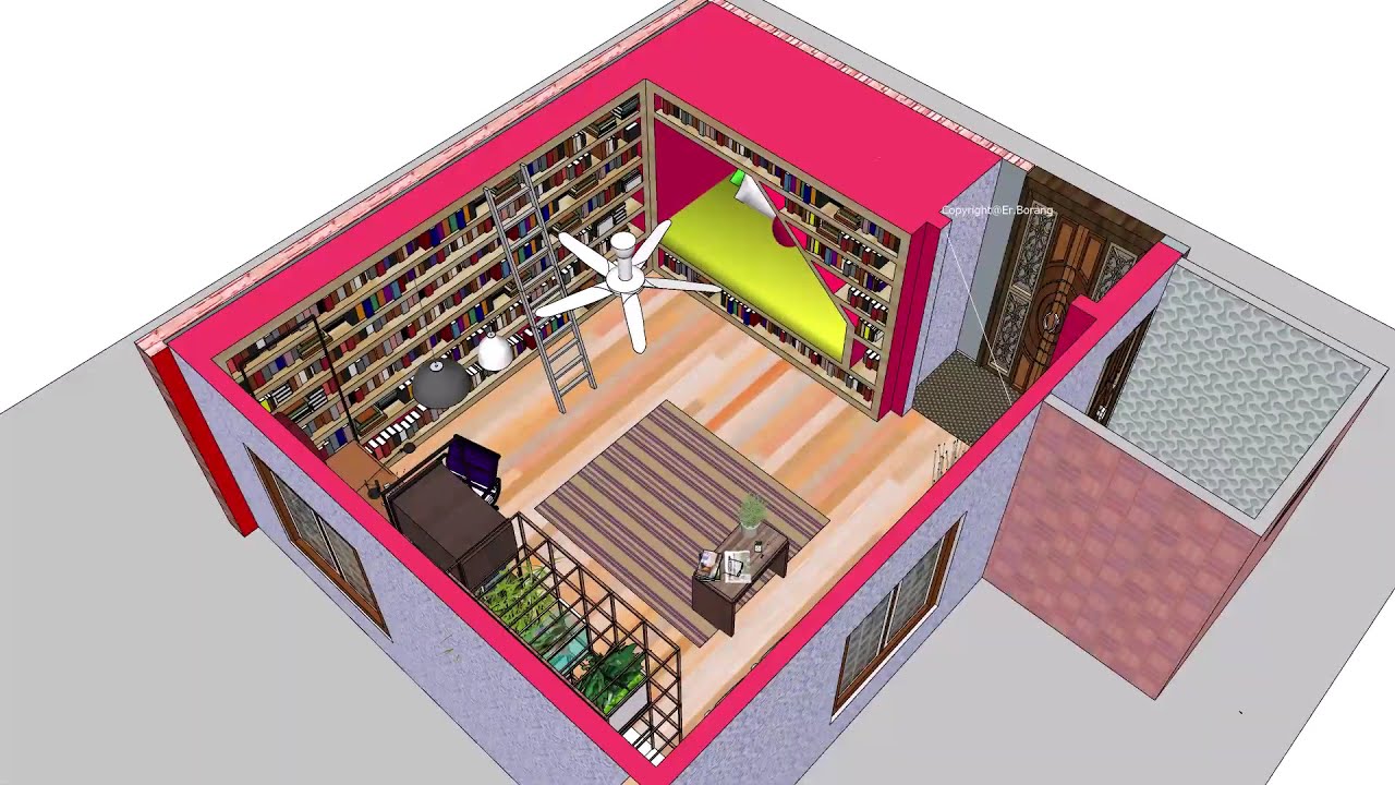 affordable simple study room interior - YouTube