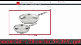 Schnäppchenbilliger Des Tages 27.01.25 - Tefal E492S2 Virtuoso 2-Tlg. Pfannenset 24 28 Cm