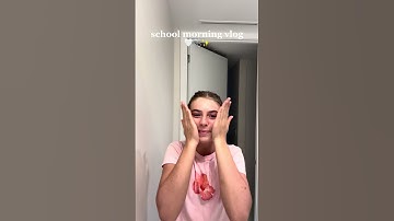 realistic highschool morning routine vlog #grwm #trending