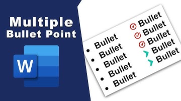 how to add multiple bullet points to same line in Microsoft word