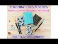 😱CUADERNOS EN 5 MINUTOS IDEALES PARA INSERTOS DE MIDORI, LIBRETAS TRAVELER´S NOTEBOOK