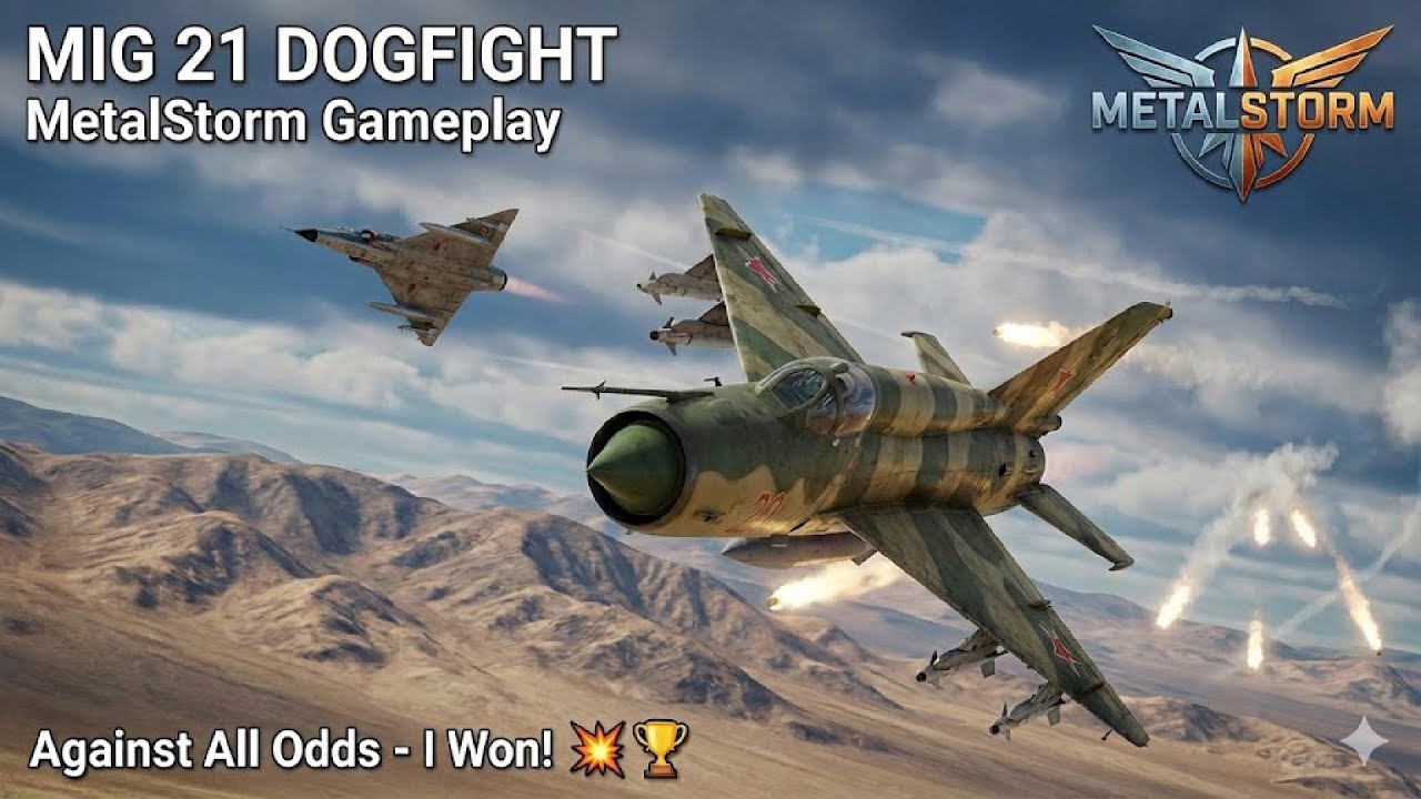 Unstoppable MIG-21 PvP Fight | MetalStorm Jet Combat Gameplay