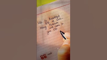life is beautiful gift of god 🙏🏻💗.. #life #beautiful #quotes #handwriting #art #love #thought