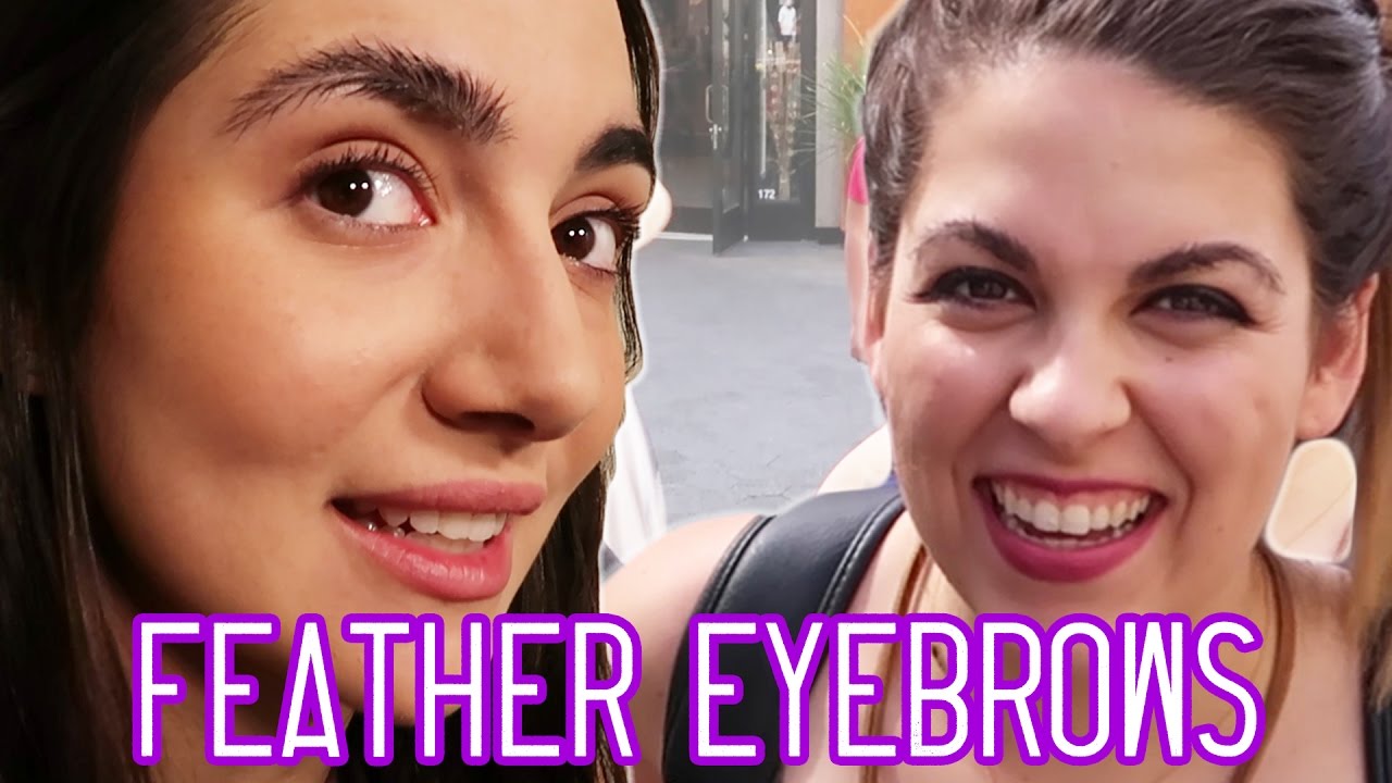 We Tried Instagram Feather Eyebrows • Saf & Candace