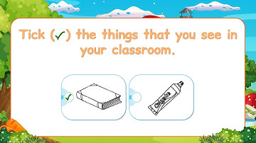 Pre-Primer EVS Lesson | Every Page Explained for Kids | evs for kids | Tick the things in your class