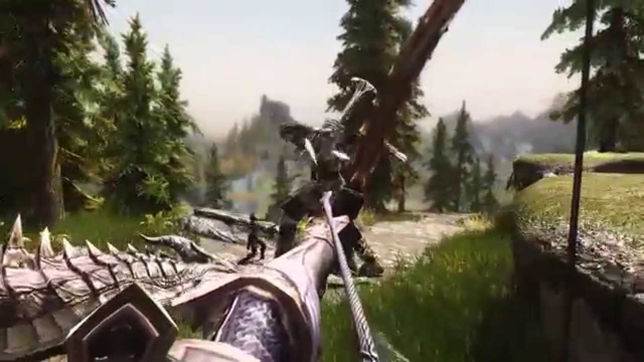 Skyrim Extreme Visuals ft. Epic Dragon/Giant Brawl