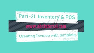 POS-21: Inventory & POS Invoice template setup using Bootstrap