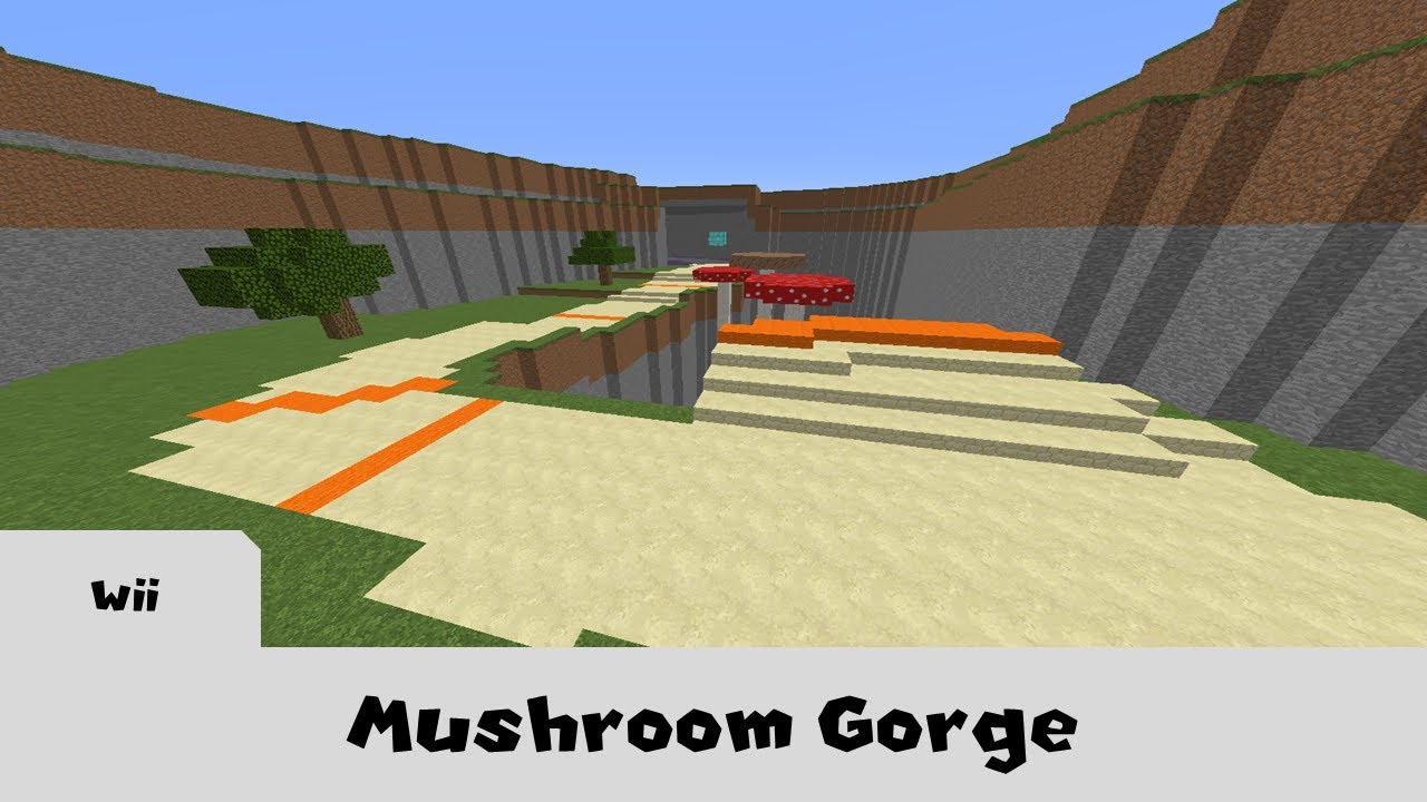 Mushroom Gorge - Mario Kart Wii in Minecraft