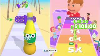 Juice 🧃 Run Vs Popsicle Stack Gameplay Walkthrough Satisfying Android Games #popsiclestack 