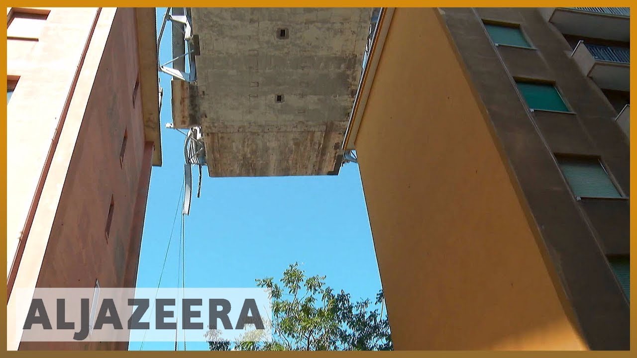 انهيار جسر جنوة: أوامر بإجلاء المئات | الجزيرة الإنجليزية