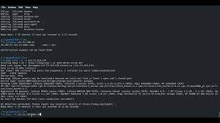 Kail linux passing the time with nmap commands