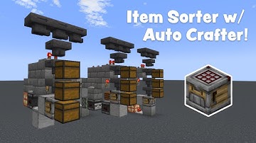 How to Build a Item Sorter with Auto Crafter :: Minecraft Tutorial