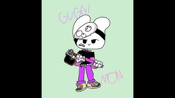 Drawing GUGGIMON (fortnite season 7) (GUGGIMON youtuber)