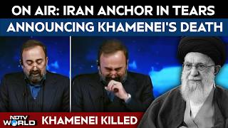 Iranian State Media Anchor Breaks Down While Announcing Iran Supreme Leader Ali Khamenei's Death