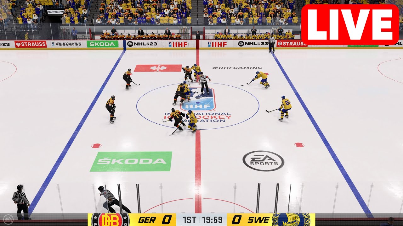 ICE HOCKEY LIVE🔴 Sweden vs Germany 2023 IIHF World Championship - 12th May 2023 Full Match NFL 23