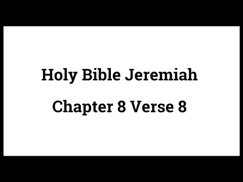 Jeremiah 8 8 Kjvgames