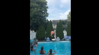 Woman Hilariously Flops A Diving Contest