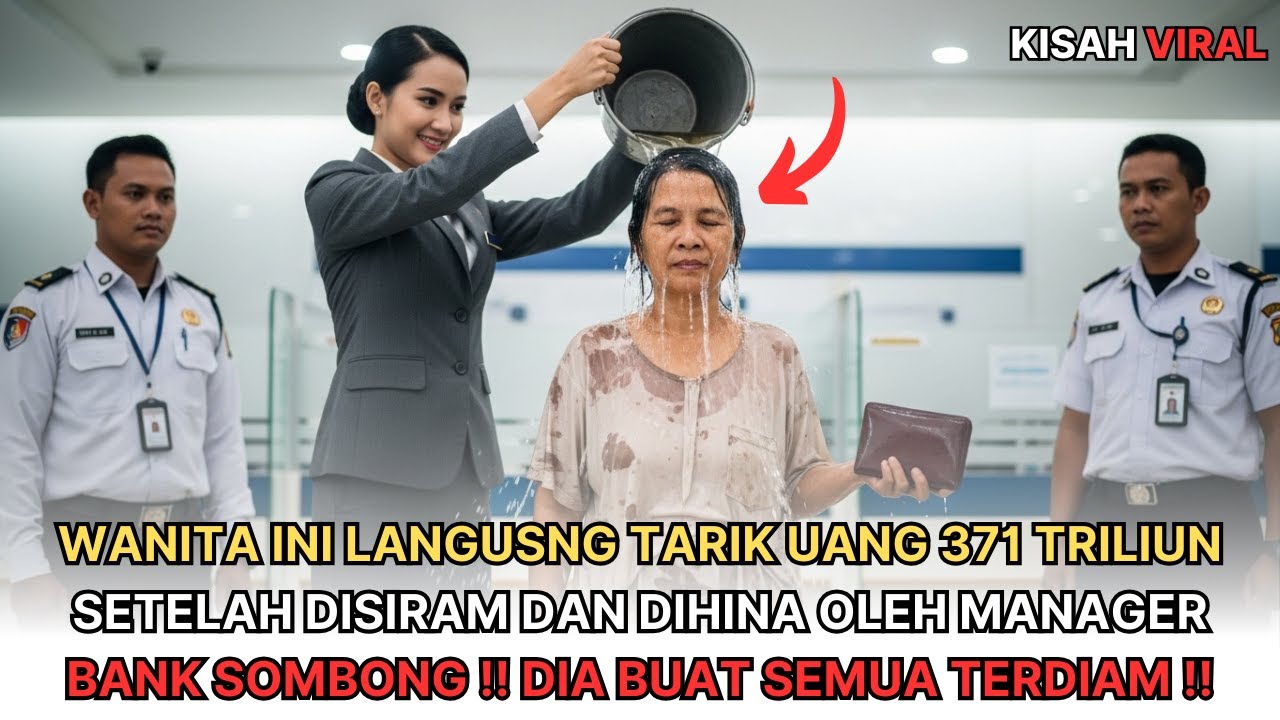 WANITA INI TARIK UANG 371 TRILIUN SETELAH DISIRAM DAN DIHINA OLEH MANAGER BANK SOMBONG!