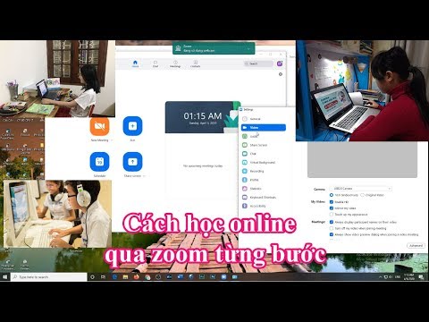 How to use zoom  cách tải & cài đặt họp online học trực tuyến từ xa cho học sinh