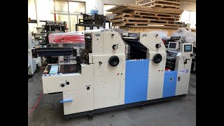 2 COLOR OFFSET PRINTING MACHINE WITH NP ZR262IINP PAPER PRINTING\&NUMBERING TRIAL ZONGRUI