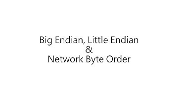 [Networking] Endianness [Mandarin]