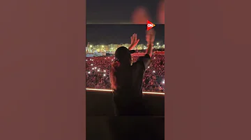 أنغام تفاجئ جمهورها بظهورها في حفل فرقة كايروكي في مهرجان العلمين الجديدة بعد أزمتها الصحية 