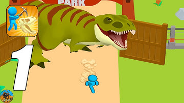 Dig Dinosaur! - Gameplay Walkthrough Part 1 (IOS,Android) | Stick Crazee