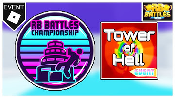 (CHALLENGE) How to get the RB BATTLES "CHAMPION" BADGE in TOWER OF HELL! | Roblox RB Battles 3 Event