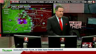WLBT Jackson | Tornado Near The Station (March 30th, 2022)