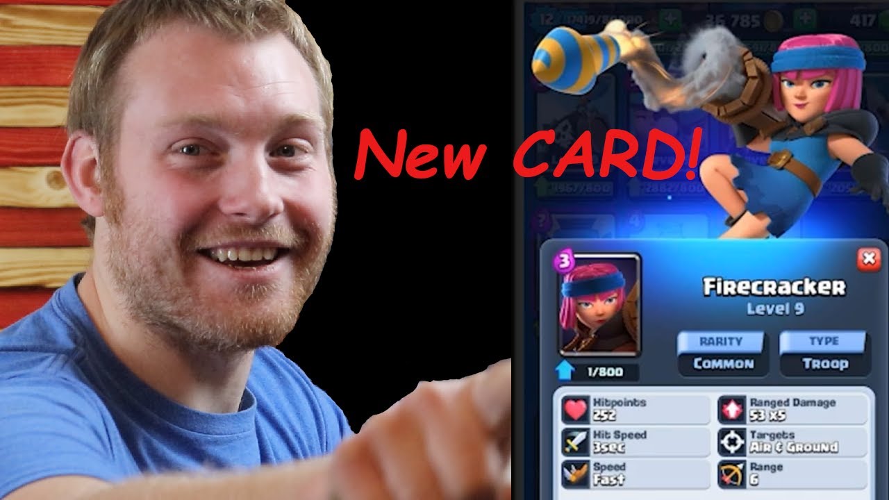 Firecracker Cards Clash Royale New Firecracker Card - YouTube