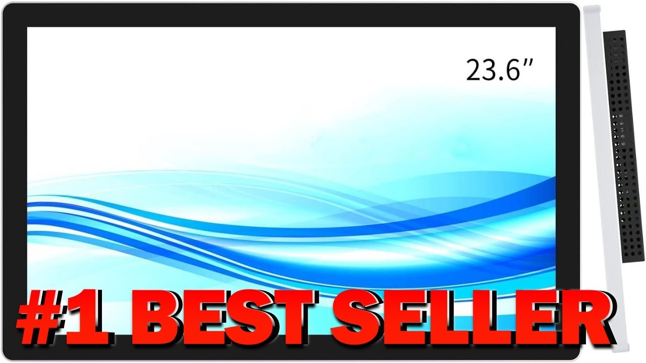 GreenTouch 23.6 Inch Aluminum Frame Wall Touch Screen LCD Monitor Open Frame - B0BQM5VWBW