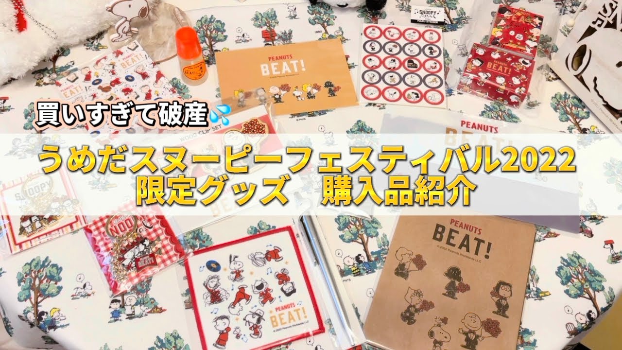 新作 うめだスヌーピーフェスティバル 購入品紹介 買いすぎて破産 Youtube