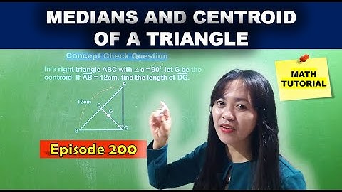 MEDIANS AND CENTROID OF A TRIANGLE / MATH TUTORIAL