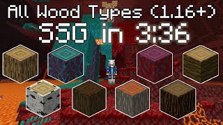 [WR] Minecraft Bedrock | All Wood Types (1.16+) SSG in 3:36