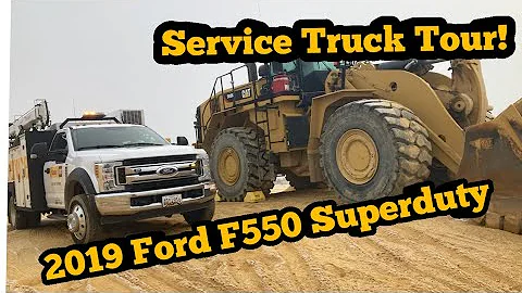 Tour Of My 2019 Ford F550 Cat Service Truck!