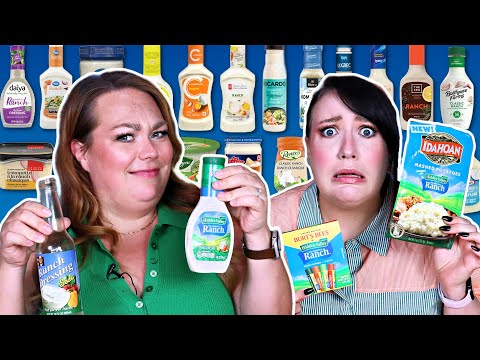 On goûte à TOUT à la sauce RANCH 🔍 Bouffe Louche | 2FILLESORDINAIRES