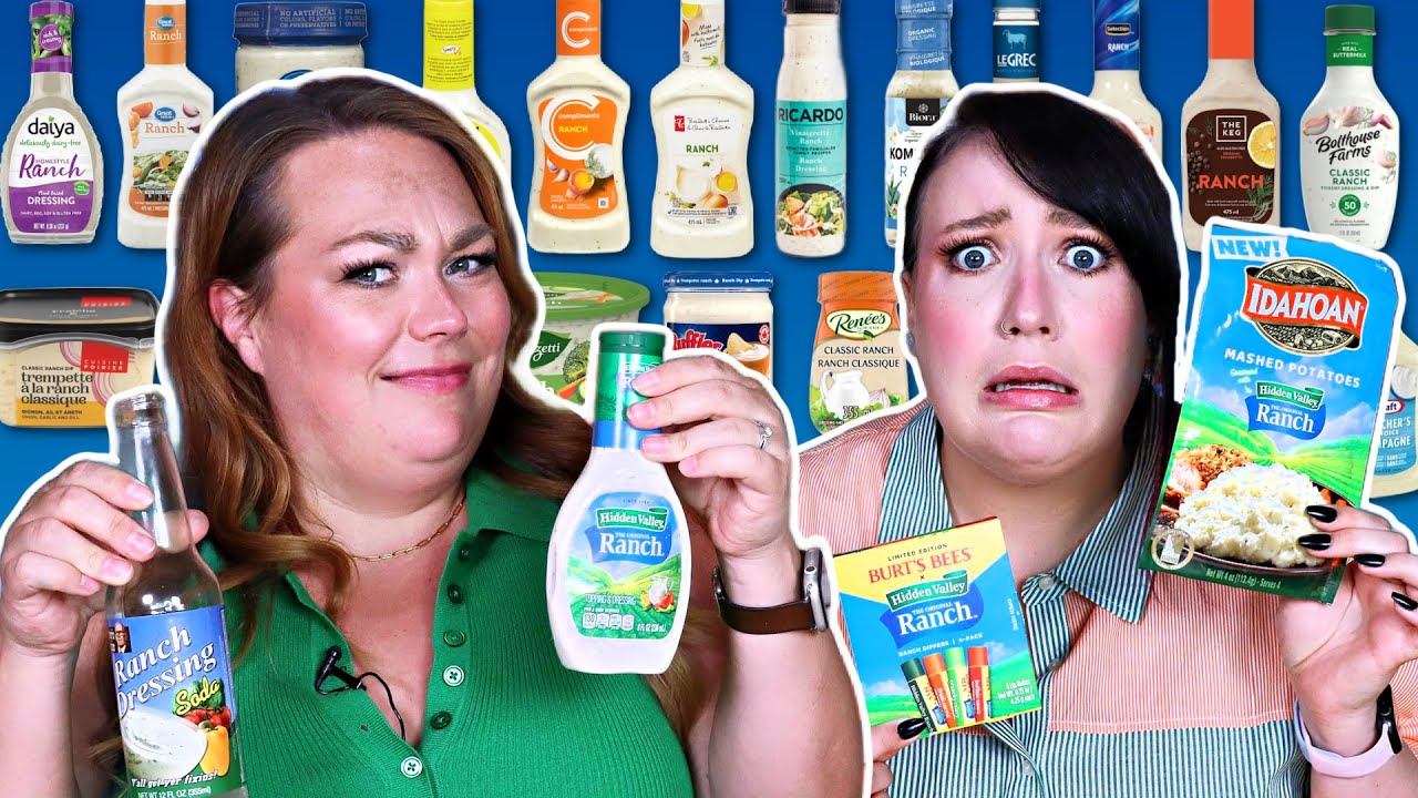 On goûte à TOUT à la sauce RANCH 🔍  Bouffe Louche  |  2FILLESORDINAIRES