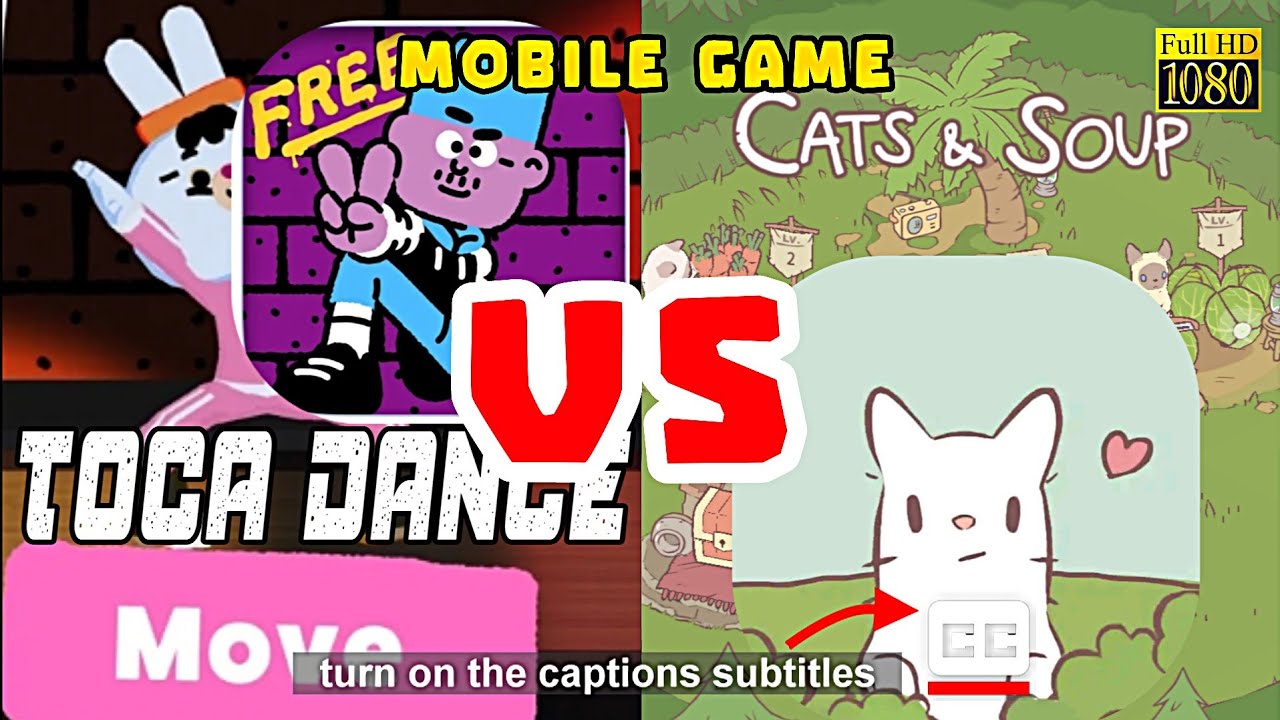 TOCA DANCE FREE vs CATS & SOUP | CC Captions